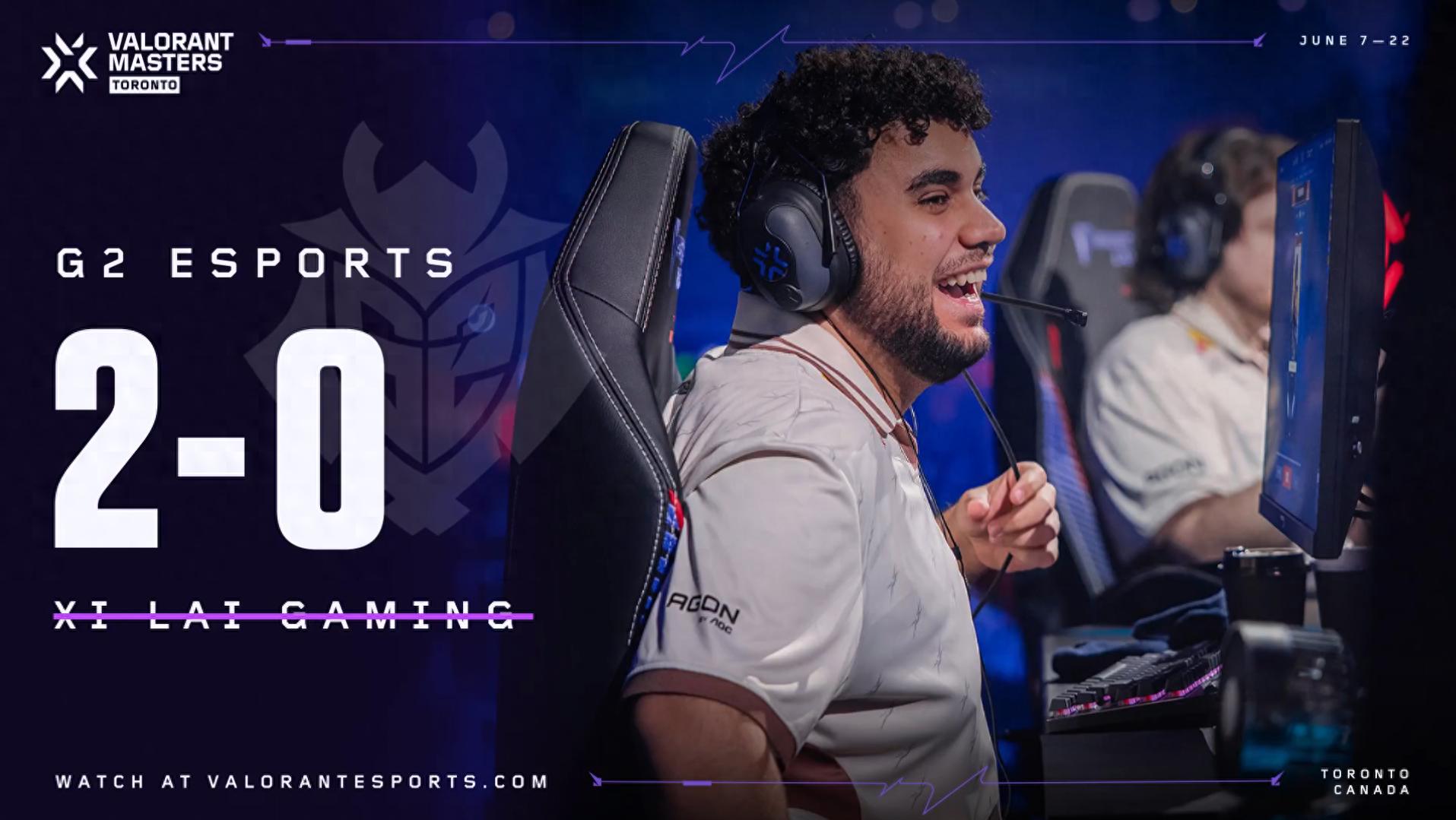 VCT: Rariga broke the formation with five kills and finally couldn't change the defeat, XLG lost to G2 and said goodbye to Toronto