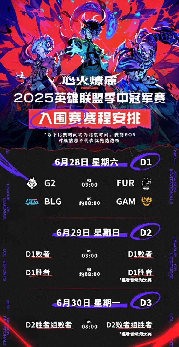 MSI Play-in Tournament Schedule Announced: BLG First Match vs. GAM