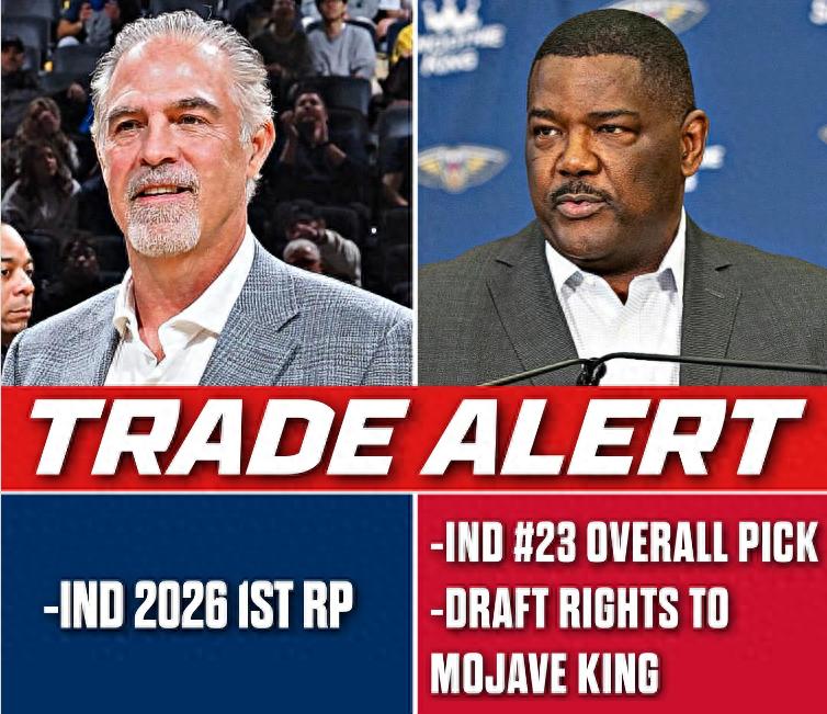 Trade while you're still playing the finals! The Pacers and Pelicans complete a 2-for-1 exchange for a 2026 first-round pick