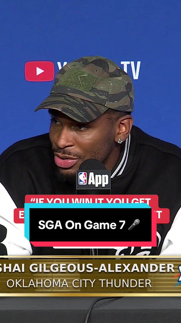 SGA talks about the importance of Game 7 🏀 