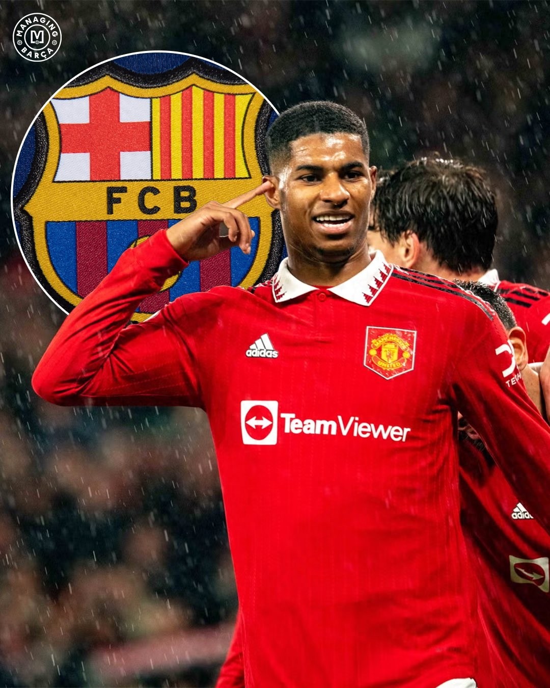 Manchester United's prince is concerned about Barcelona Rashford is only willing to join Barcelona and is willing to lower his salary requirements