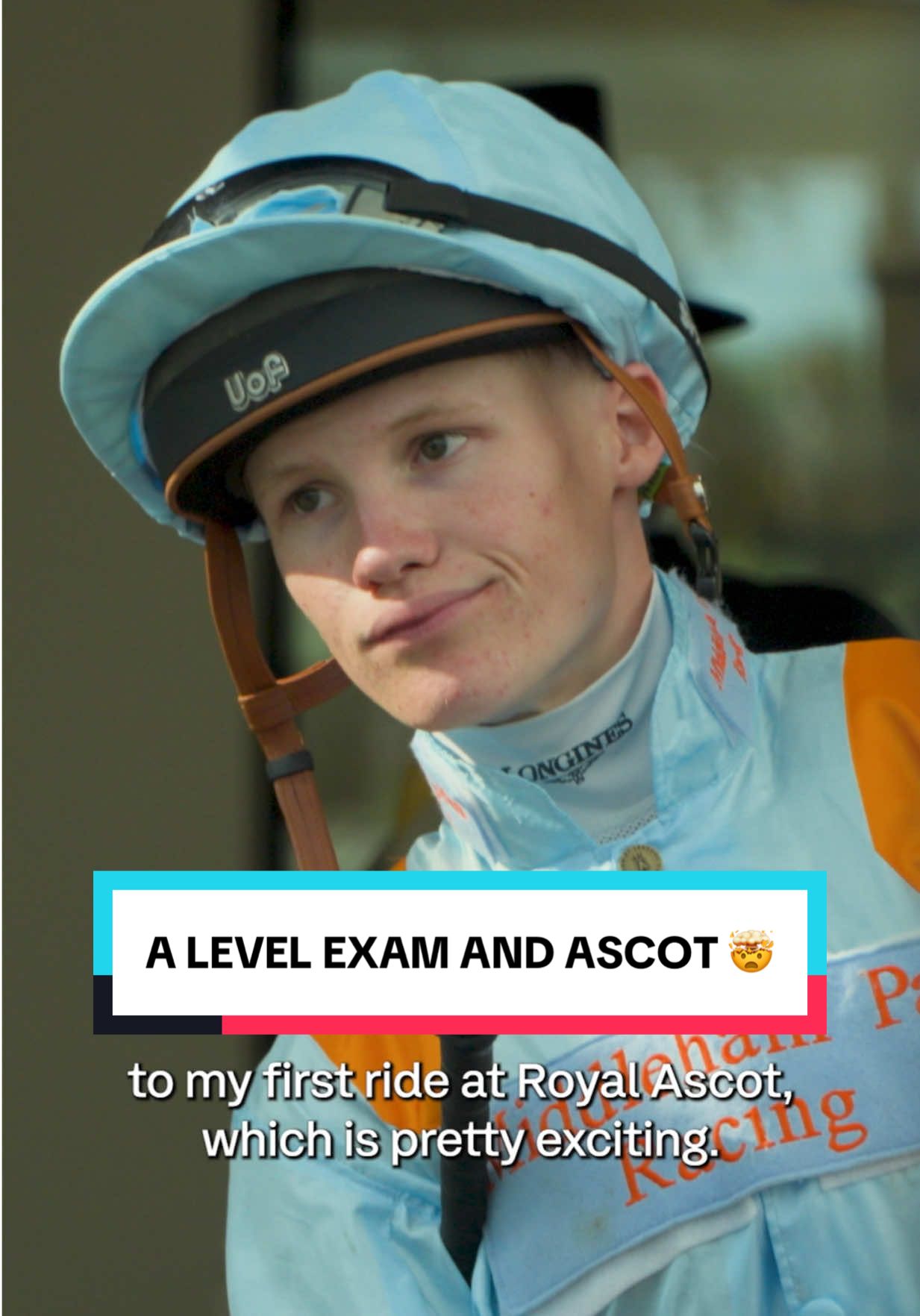Imagine doing your final A level exam and ridding at Ascot in the same day 🤯📚🎩